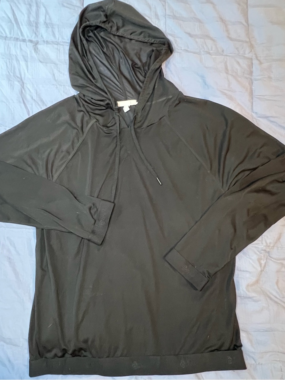 Zella Sheer Black Pullover Athletic Hoodie